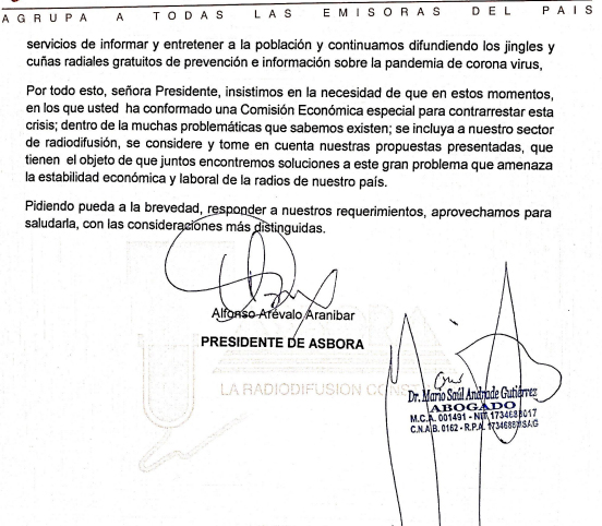 Dueños de periódicos y radios buscan “subsidio estatal” para aliviar su crisis empresarial 3 asbora 2