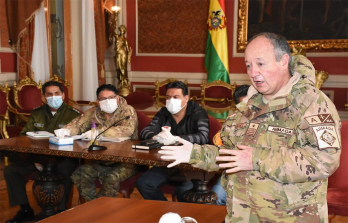 Conozca las siete medidas de control que rige desde hoy en La Paz para evitar propagación del coronavirus 1 militares en la paz