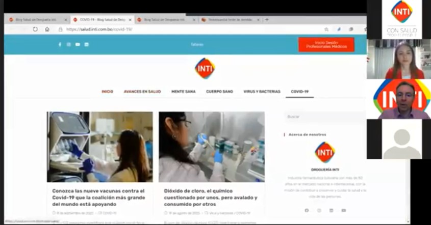 INTI pone a disposición de la gente en Bolivia el Blog de Salud 1 inti 1