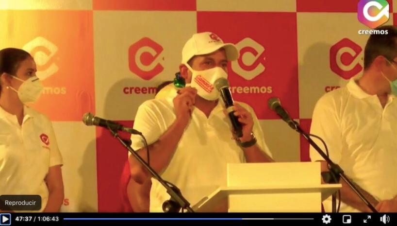 Luis Camacho, proclamado candidato a gobernador: “Federalismo es el proyecto que Santa Cruz le regalará a Bolivia” 1 CAMACHO VALE 1