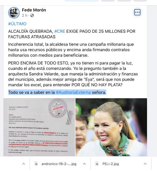 Denuncian que la Alcaldía tiene deuda millonaria con la CRE y Sosa promulga una ley para intentar rebajar tarifa sin tener competencia 1 OJO