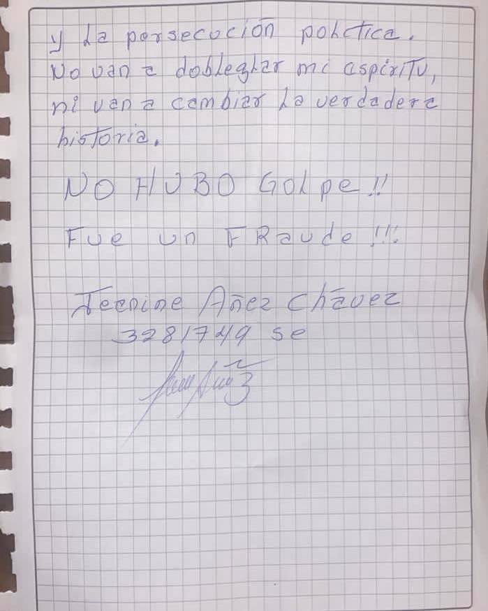 Jeanine Áñez relata cómo la detuvieron: “Más de un centenar de uniformados llegaron armados hasta los dientes y torturaron a mis sobrinos” 7 CARTA 7