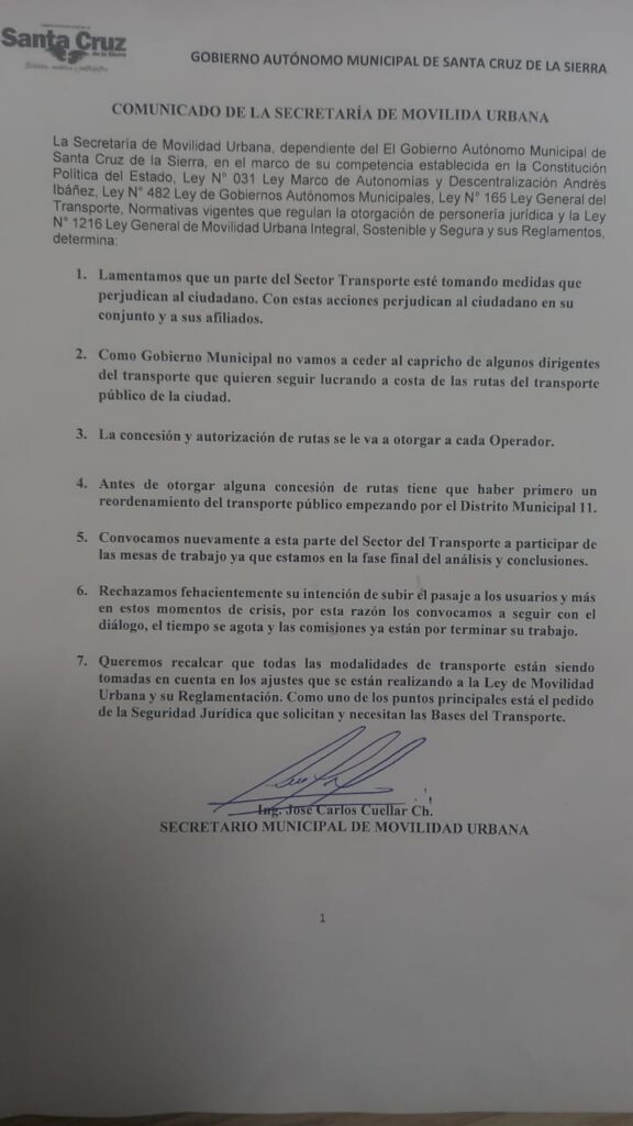 Alcaldía advierte que sí o sí se reordenará el transporte y rechaza un aumento del pasaje 1 transporte