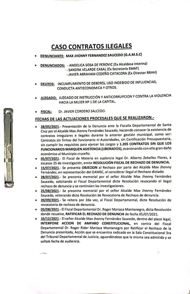 Un amparo busca reabrir denuncia de 1.205 contratos municipales 1 casos