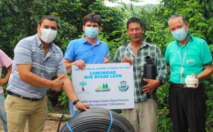 En El Torno, comunarios reciben incentivos productivos por cuidar el agua 1 INCENTIVO 2