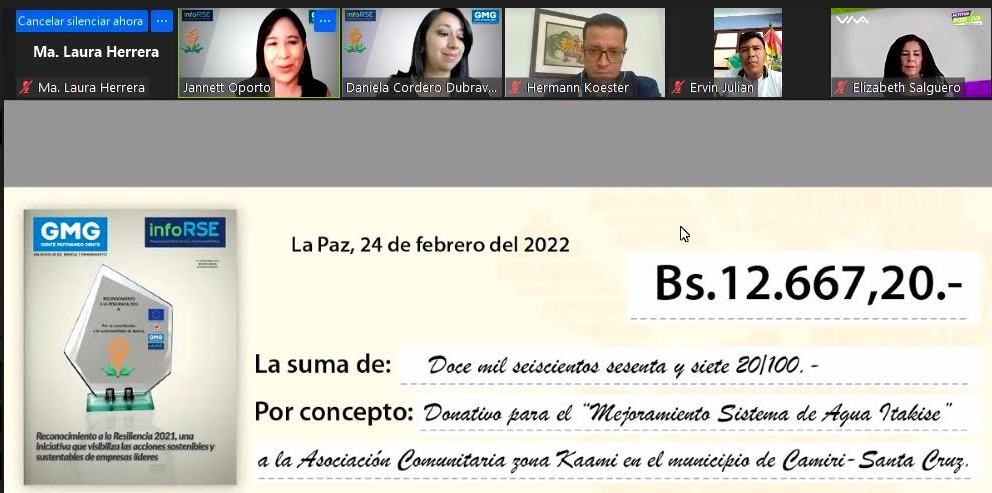LBC Seguros apoya el acceso a agua potable para los comunarios de Itakise en Camiri 1 otra
