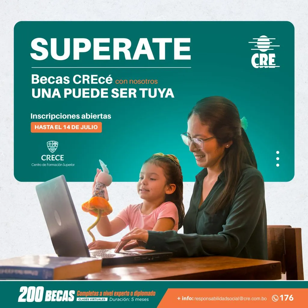 Estudiantes y profesionales convocados a postularse a las 200 becas CREcé con nosotros 1 BECAS CRE