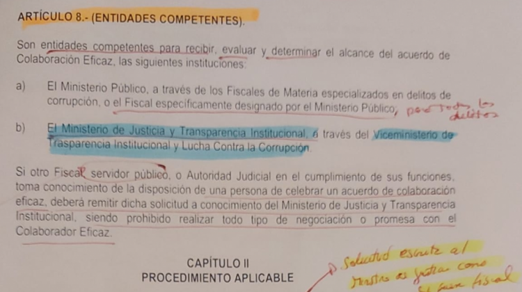 Observan y califican como "nefasto" el decreto del colaborador eficaz porque viola la CPE 1 LEY