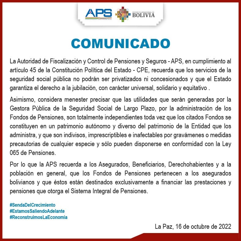La APS ratifica que los servicios de pensiones no podrán ser privatizados 1 opa