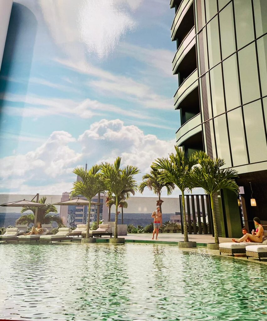 Culminó la obra gruesa de Green Tower Santa Cruz, el mayor proyecto inmobiliario de Bolivia 2 SAMUEL PISCINA