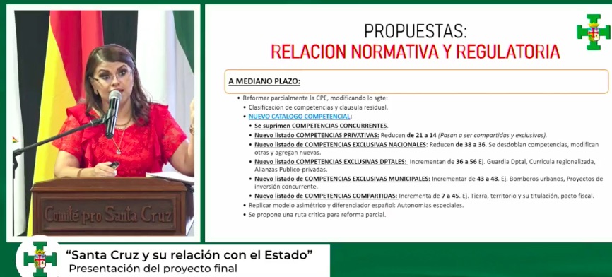 Comité Pro Santa Cruz plantea reformas y nuevo orden jurídico para liberar a Santa Cruz del centralismo 2 CIVICO COMPETENCIAS