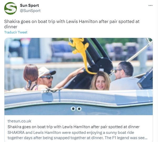 Pillan a Shakira de nuevo con Lewis Hamilton: esta vez a bordo de un yate 1 16838241752707