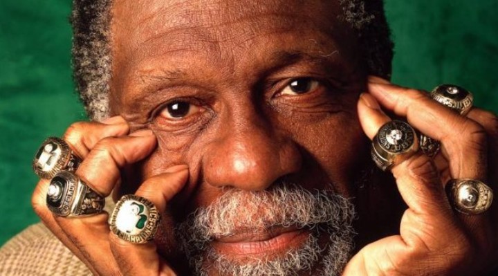 Lionel Messi en modo Jordan: el regalo sorpresa que recibió por su octavo Balón de Oro 3 Bill Russel y sus 11 anillos conseguidos en la NBA.