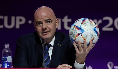 Infantino incendia el Mundial: “Europa debería pedir perdón por los últimos 3.000 años” 1 Infantino, este sábado en la rueda de prensa.