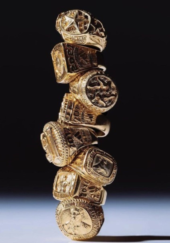 Lionel Messi en modo Jordan: el regalo sorpresa que recibió por su octavo Balón de Oro 2 Los 8 anillos de Lionel Messi.
