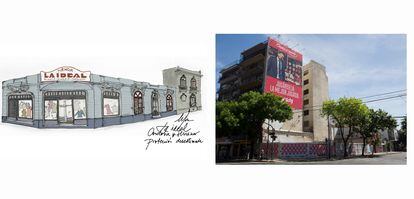 Buenos Aires derrumba su patrimonio arquitectónico europeo 3 La Ideal, una antigua tienda de ropa en el barrio de Palermo, dibujada por @ilustroparanoolvidar tras su demolición.