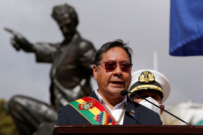 El presidente de Bolivia, Luis Arce, que el jueves se reunirá en Buenos Aires con Alberto Fernàndez REUTERS/Manuel Claure