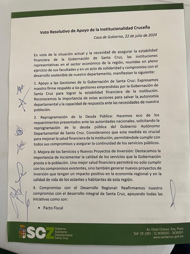 Gobernación: urge el pacto fiscal y reponer gastados en competencias nacionales para recuperar estabilidad financiera 1 DALE 3