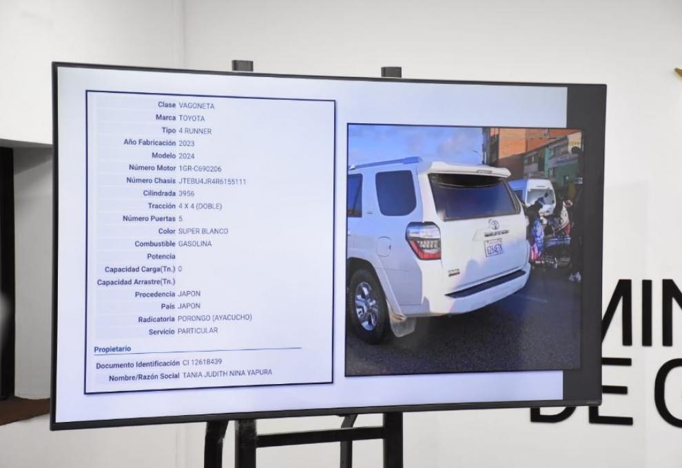 El Gobierno denuncia que Evo utiliza una vagoneta de lujo de una familia con antecedente de narcotráfico 1 Vago 2