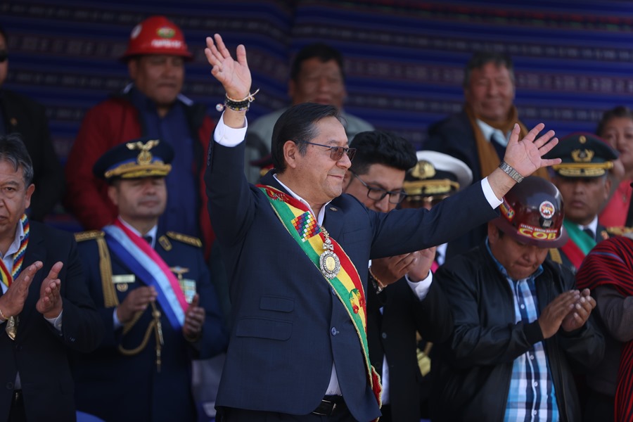 El presidente de Bolivia, Luis Arce, en una fotografía de archivo. EFE/ Luis Gandarillas 