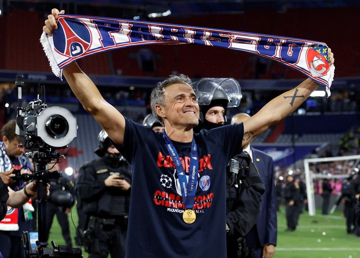 Luis Enrique, el cerebro de un PSG de otra galaxia. Foto: REUTERS / Peter Cziborra.