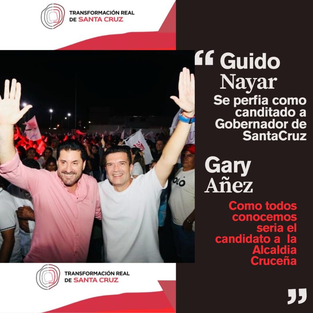 Guido Náyar, Vicente Cuéllar, Zvonko Matkovic, Luis Camacho (hijo) empiezan a sonar como aspirantes a gobernador de Santa Cruz 1 BARRIO