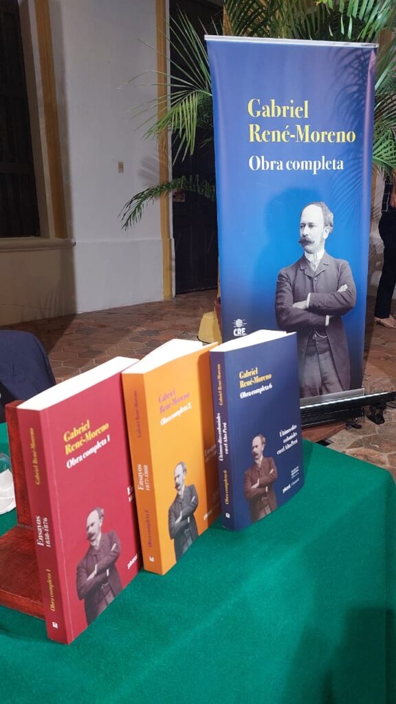 Histórico: CRE recupera para Santa Cruz la obra completa de Gabriel René Moreno 1 864b713d 9c50 4f71 b77b 6ac0a7ca3026