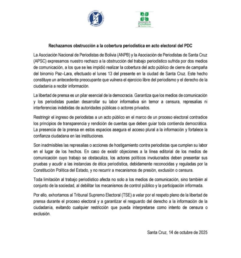 Periodistas rechazan obstrucción a la cobertura periodística del cierre de campaña del PDC 1 IMG 9479