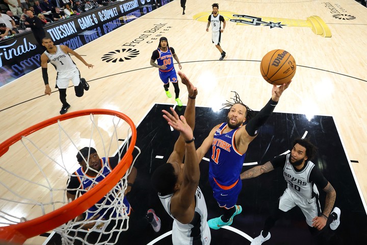 Jalen Brunson siempre apareció cuando los Knicks más lo necesitaron. Foto: Geoff Burke - Pool Photo via Imagn Images.