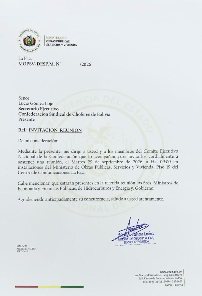 Carta Obras